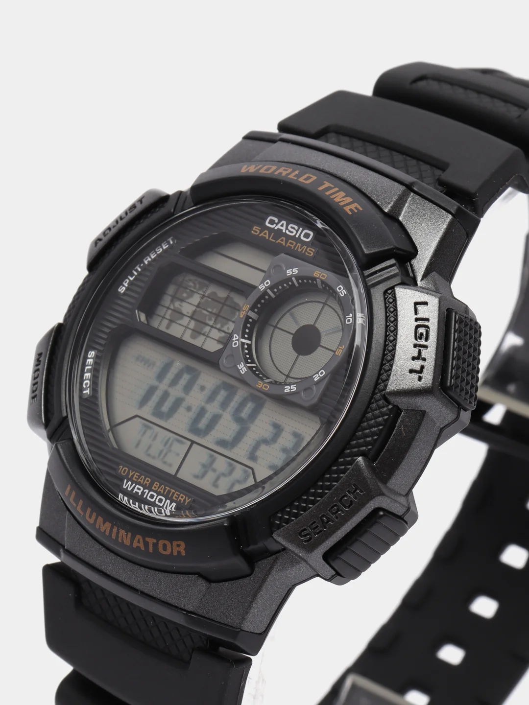 Черный часы наручные электронный Casio Illuminator AE-1000W