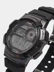 Черный часы наручные электронный Casio Illuminator AE-1000W