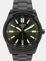 Тёмно-зелёный часы наручные CASIO MTP-VD02