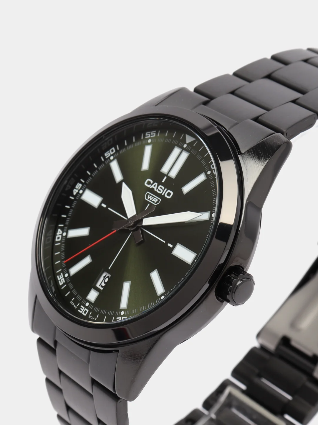 Тёмно-зелёный часы наручные CASIO MTP-VD02
