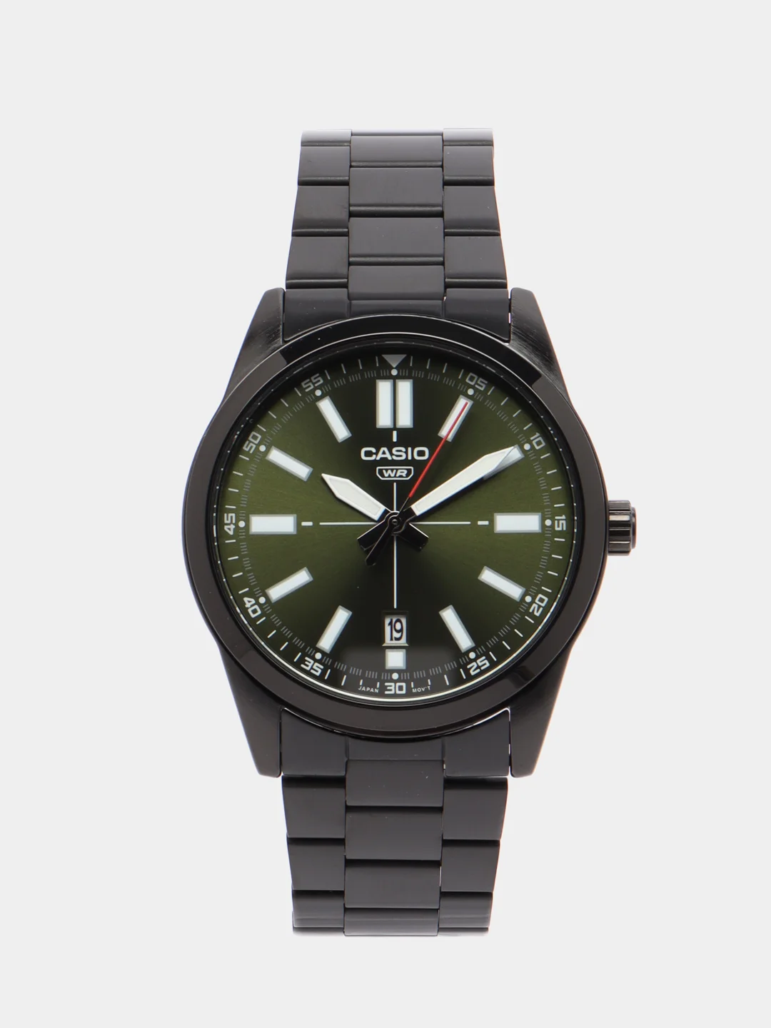 Тёмно-зелёный часы наручные CASIO MTP-VD02