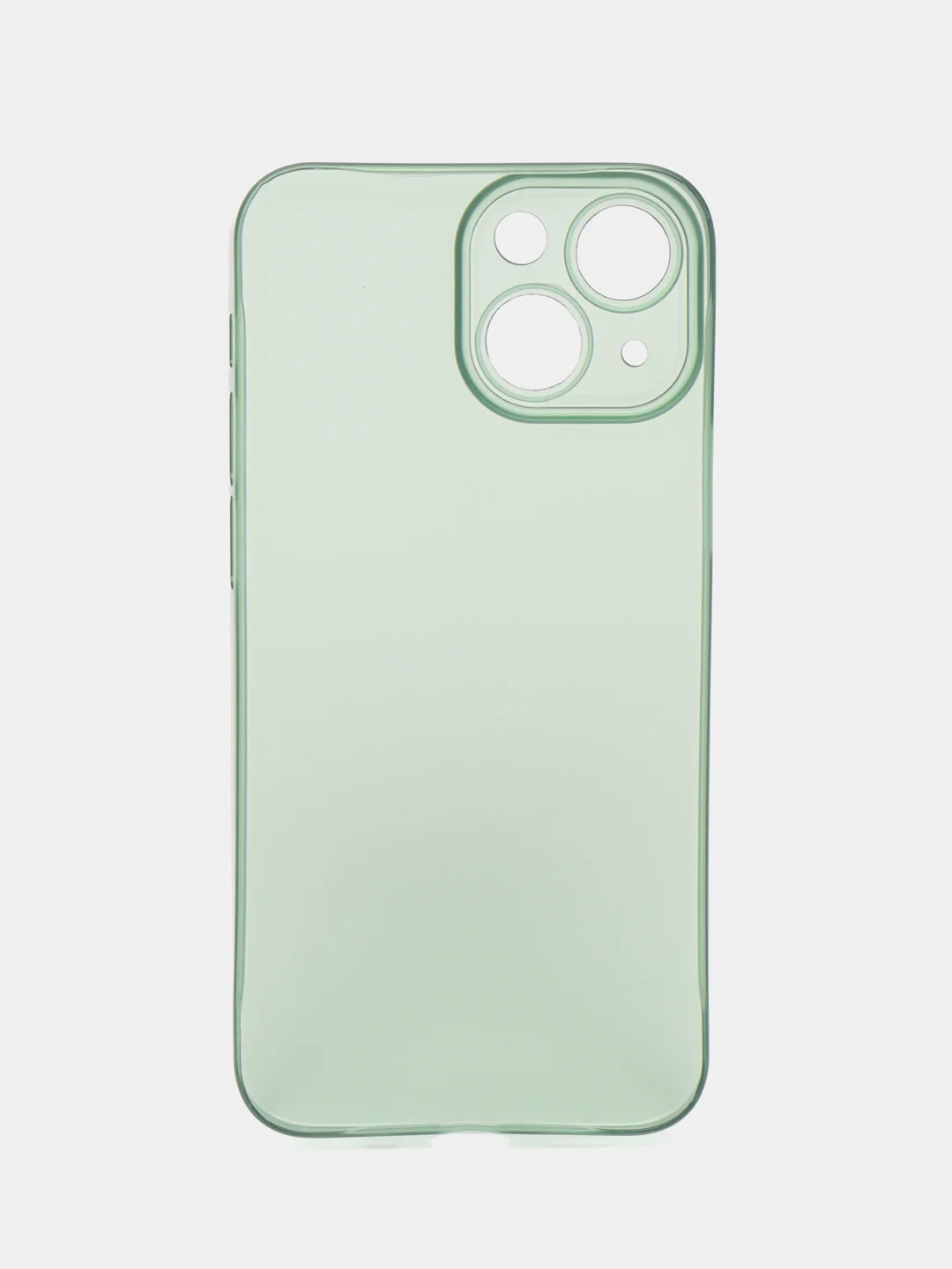 Зеленый ультратонкий чехол для iPhone 13mini, хрупкий тонкий