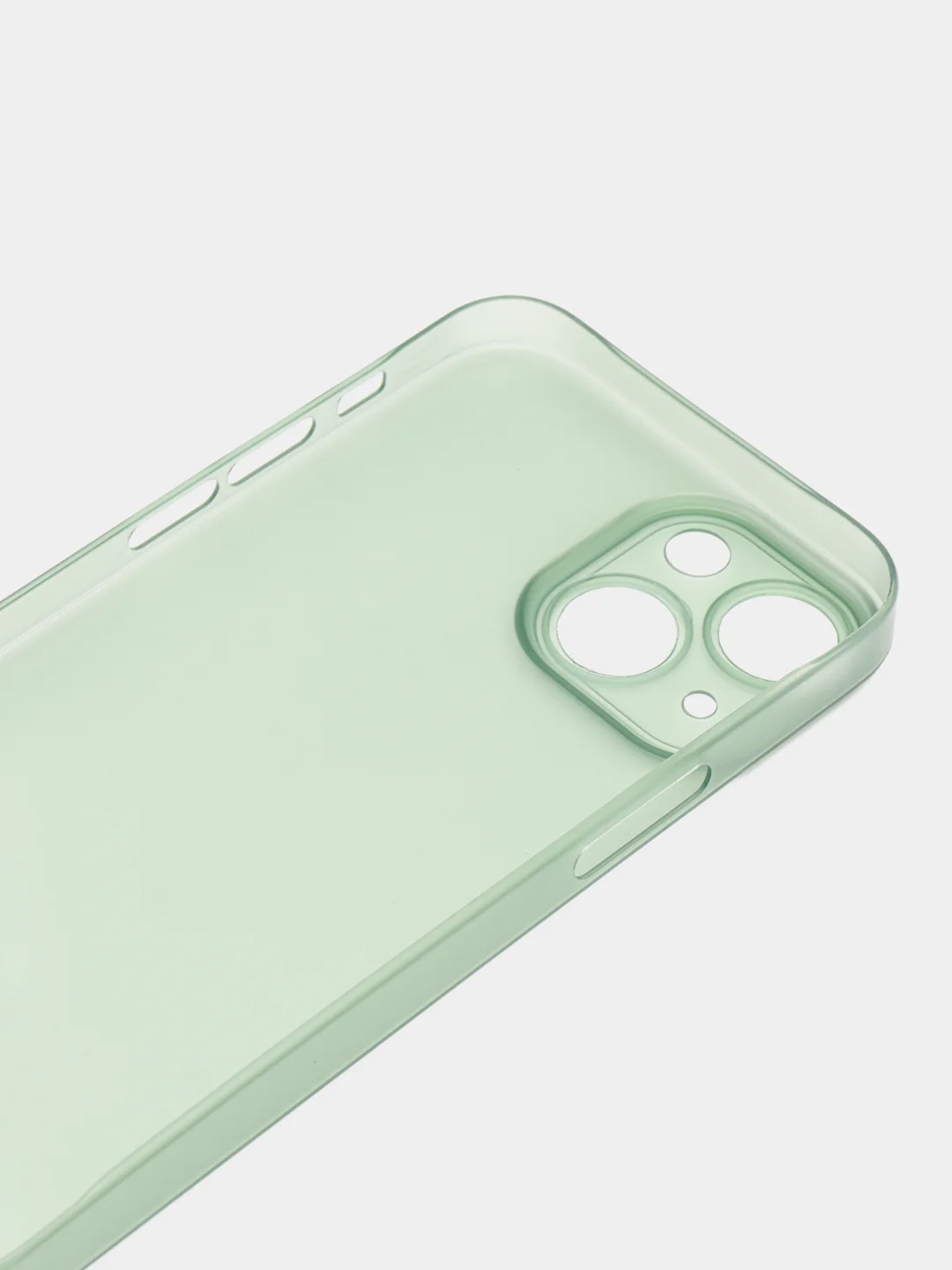 Зеленый ультратонкий чехол для iPhone 13mini, хрупкий тонкий