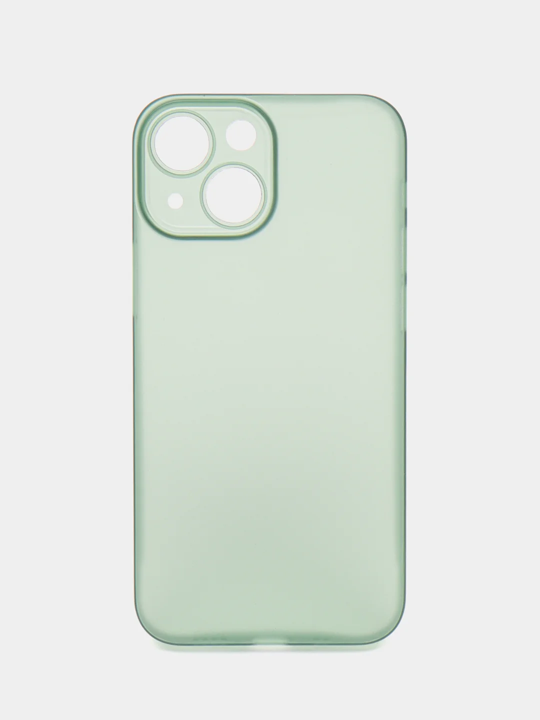 Зеленый ультратонкий чехол для iPhone 13mini, хрупкий тонкий