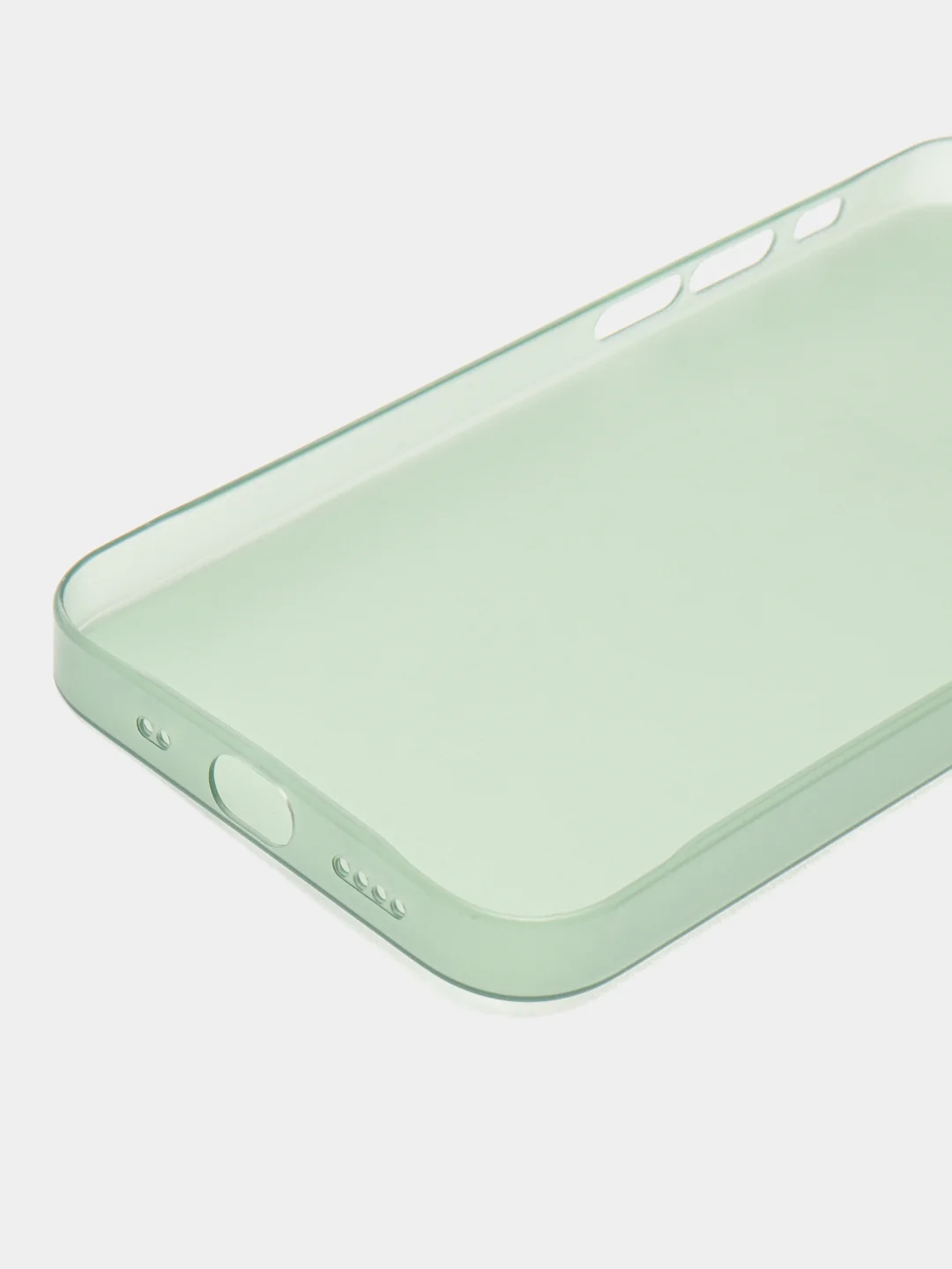 Зеленый ультратонкий чехол для iPhone 13mini, хрупкий тонкий
