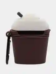 Светло-коричневый чехол для беспроводных наушников AirPods 1 / 2, Аир Подс 1 / 2, Эйр Подс