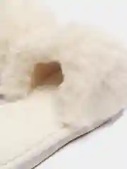 Белый тапочки женские домашние, Lion
