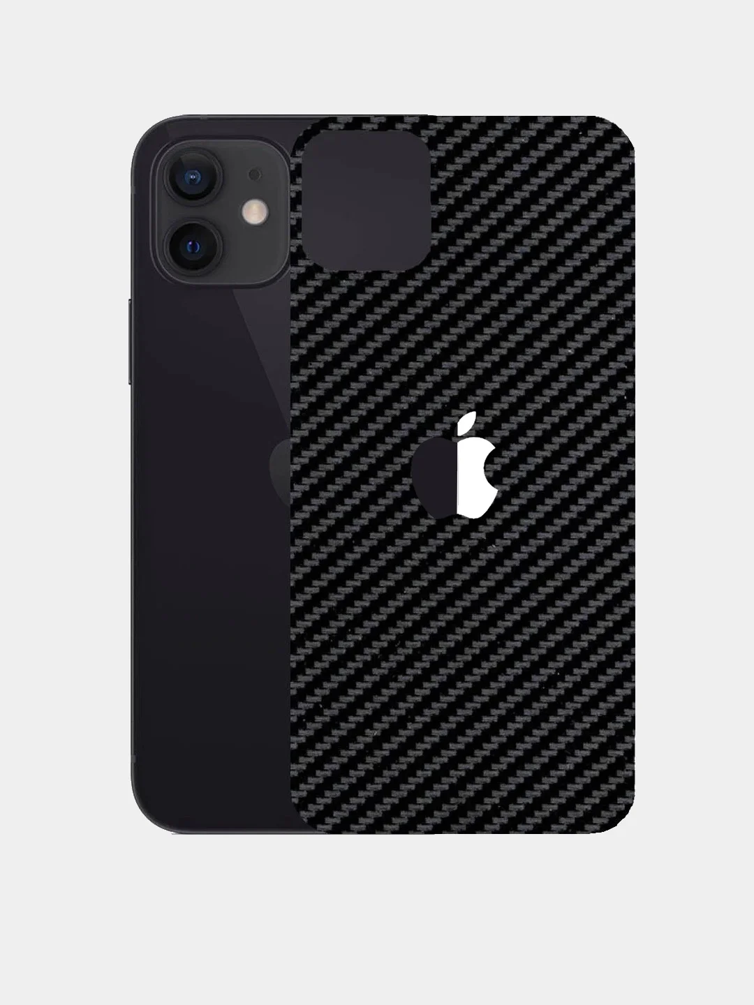 Фиолетовый защитная пленка на iPhone 11/12/12Pro/13Pro/13 Pro Max/14Pro,15 под карбон на заднюю часть