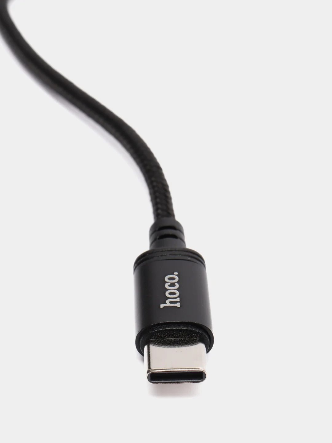 Черный кабель зарядный Hoco X89 / USB - Type - C / быстрая зарядка / 1 метр / нейлоновый / черный