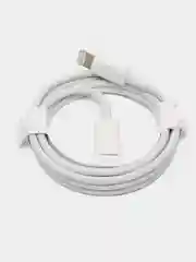 Кабель зарядный для iPhone с быстрой зарядкой, Type-C - Lightning, 1 м, белый
