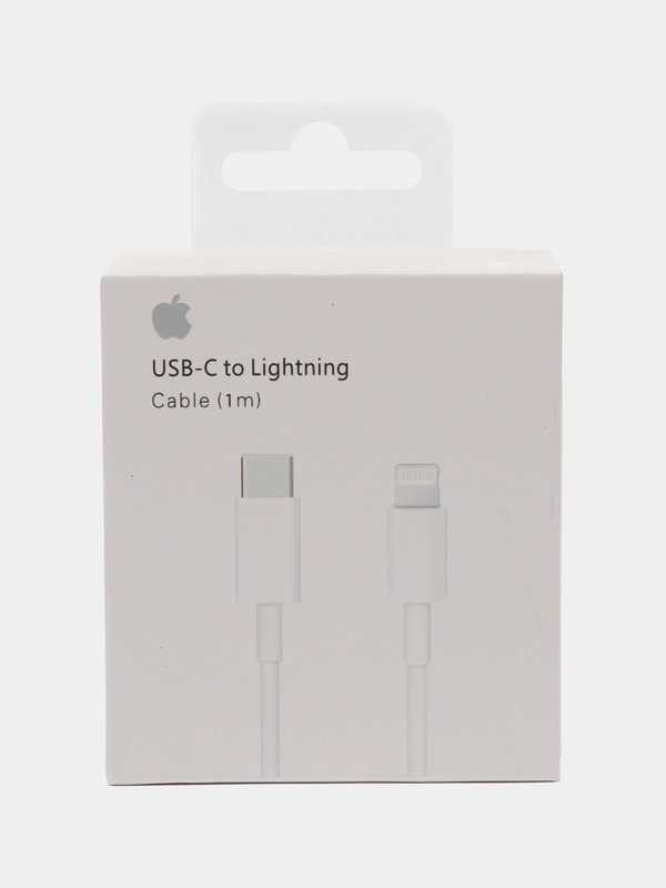 Кабель зарядный для iPhone с быстрой зарядкой, Type-C - Lightning, 1 м, белый
