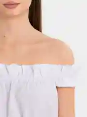 Белый женское платье, с открытыми плечами