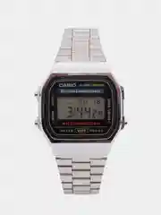 Серебряный часы наручные электронный Casio Vintage A-168