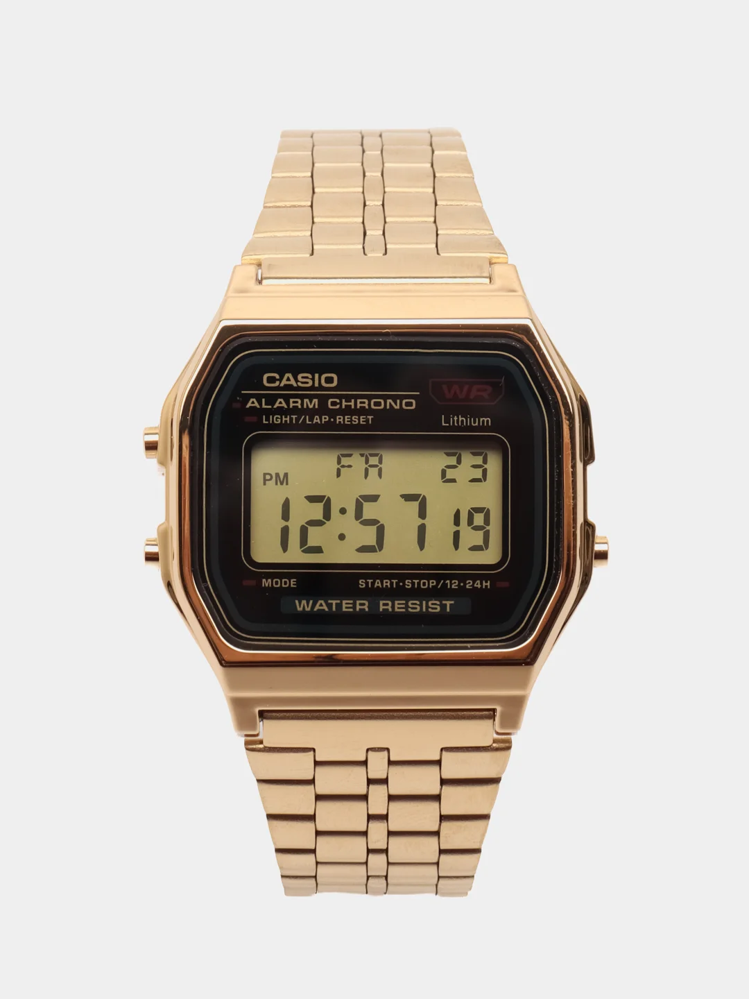 Светло-оранжевый часы наручные электронные Casio Vintage A159W / A158 / A178