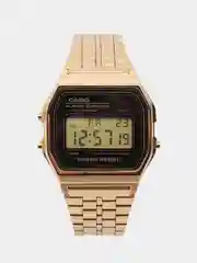 Светло-оранжевый часы наручные электронные Casio Vintage A159W / A158 / A178