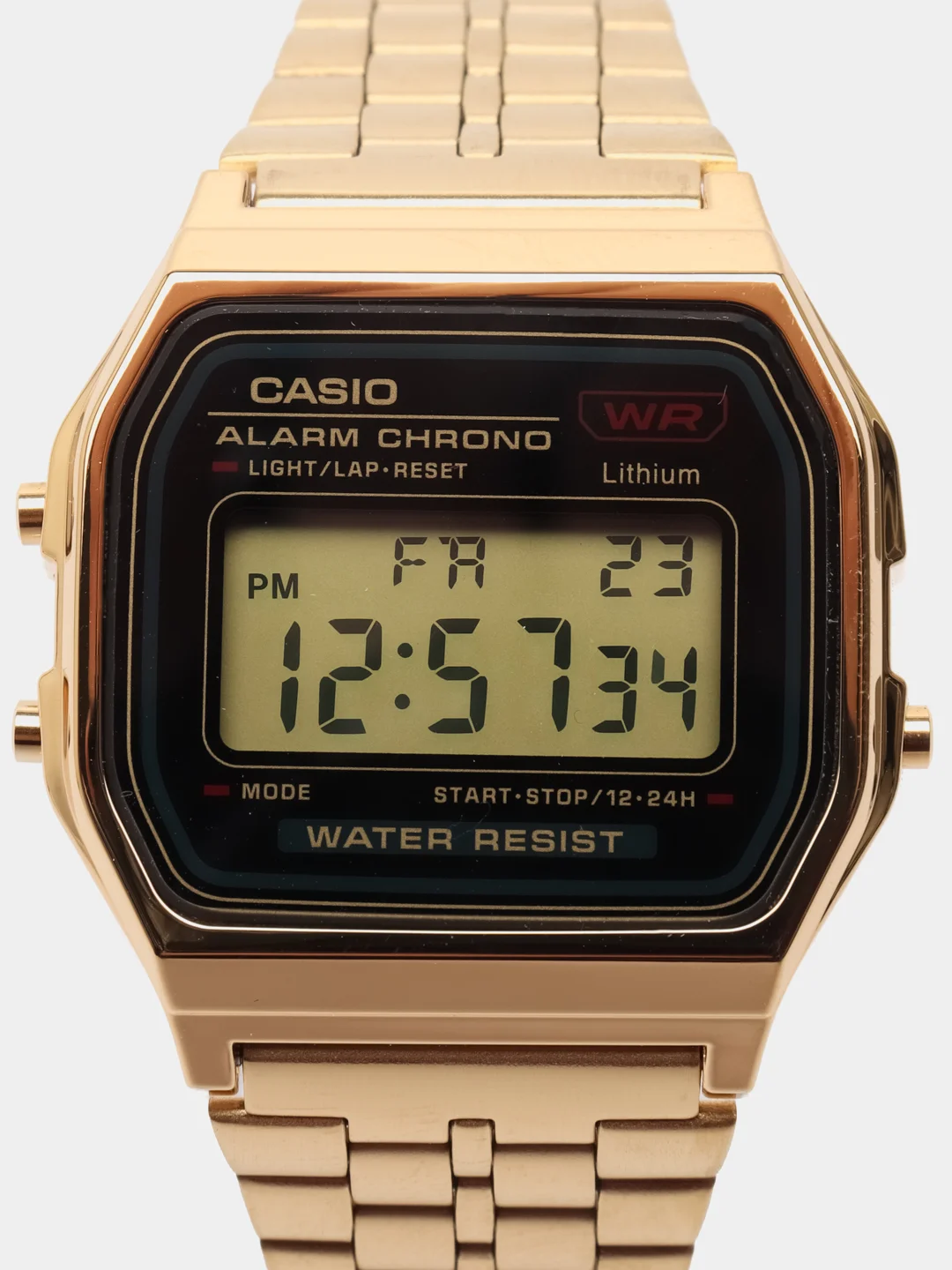 Светло-оранжевый часы наручные электронные Casio Vintage A159W / A158 / A178