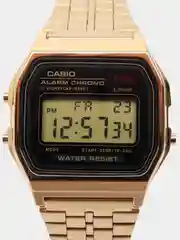 Светло-оранжевый часы наручные электронные Casio Vintage A159W / A158 / A178