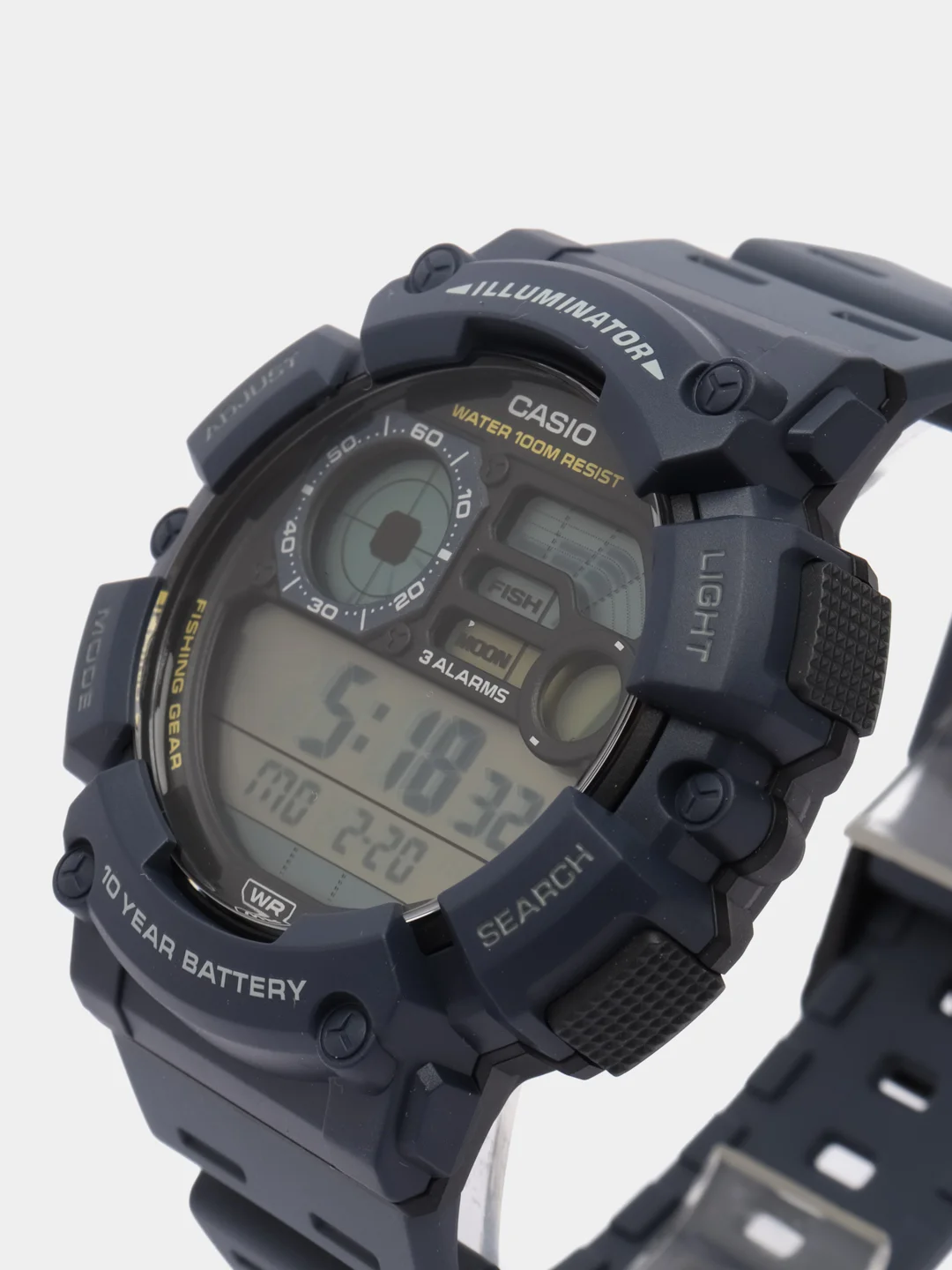 Морской часы наручные электронный Casio Collection WS-1500H / Casio Illuminator AE-1500W