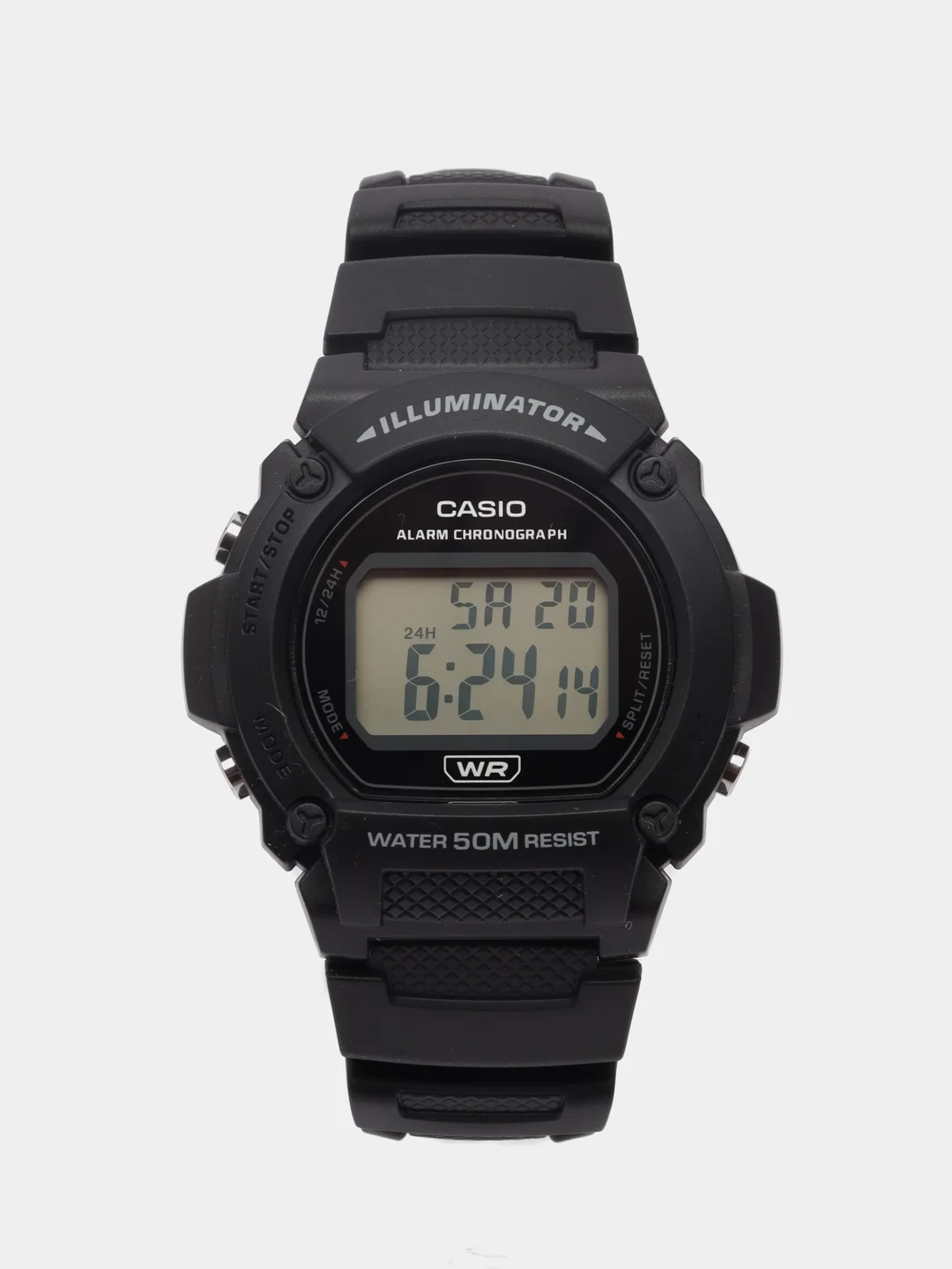 Хром часы наручные электронные Casio Collection W-219H