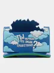 Синий новогодняя подставка / визитница / подставка под мобильный "Дракоши", символ года 2024