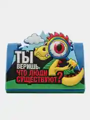 Синий новогодняя подставка / визитница / подставка под мобильный "Дракоши", символ года 2024