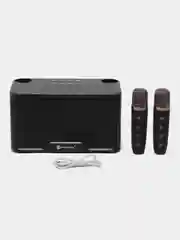 Музыкальная bluetooth колонка, караоке система для дома с микрофонами
