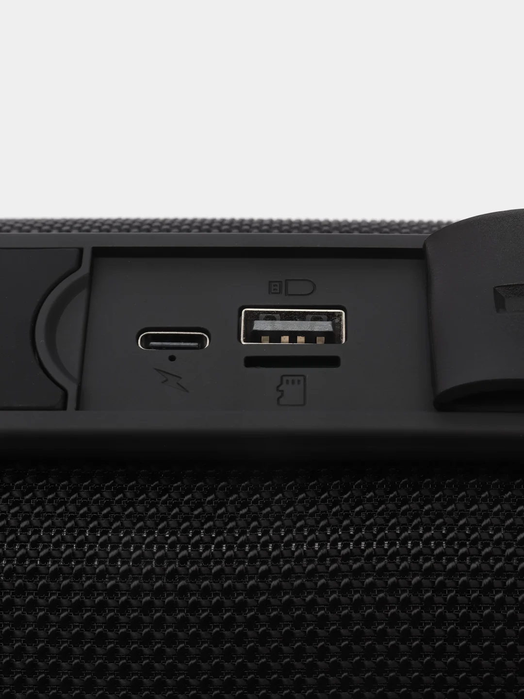 Черный музыкальная bluetooth колонка, караоке система для дома с микрофоном
