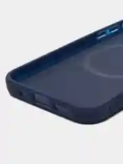 Темно-синий чехол MagSafe (Магсейф) для телефона iPhone (Айфон) 12, 12 Pro, силиконовый