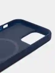 Темно-синий чехол MagSafe (Магсейф) для телефона iPhone (Айфон) 12, 12 Pro, силиконовый