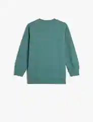 Зеленый свитшот для мальчика KOTON , базовый