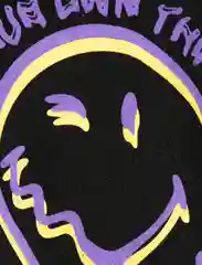 Черный свитшот для девочки KOTON Smileyworld