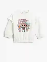 Свитшот для девочки KOTON c принтом LOL