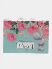 Розовый пакет-коробка, большой размер