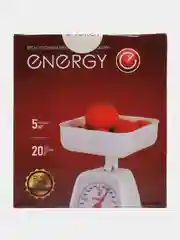 Весы кухонные механические ENERGY EN-406МК, зелёные, 0-5 кг, квадратные