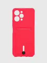 Фуксия чехол для Xiaomi Redmi 12 (Сяоми Редми 12), с карманом для карт