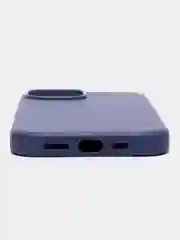 Лавандовый кожаный чехол с MagSafe и анимацией подключения для iPhone 15