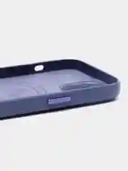 Лавандовый кожаный чехол с MagSafe и анимацией подключения для iPhone 15
