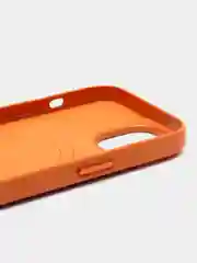 Медный кожаный чехол с MagSafe и анимацией подключения для iPhone 15
