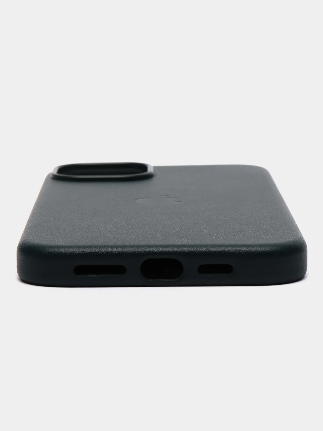 Морской кожаный чехол с MagSafe и анимацией подключения для iPhone 15