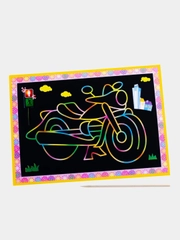 Раскраска-царапка большая, 19*26 см