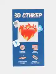Красный 3d Стикер-наклейка на телефон