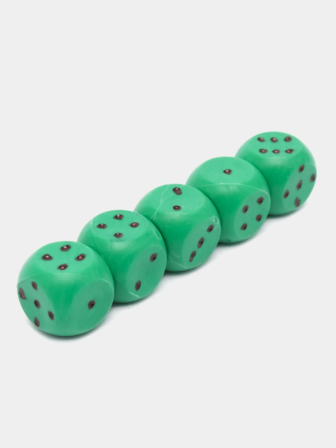 Белый кубики (кости) игральные "Для Покера" набор 5шт