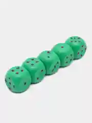 Белый кубики (кости) игральные "Для Покера" набор 5шт