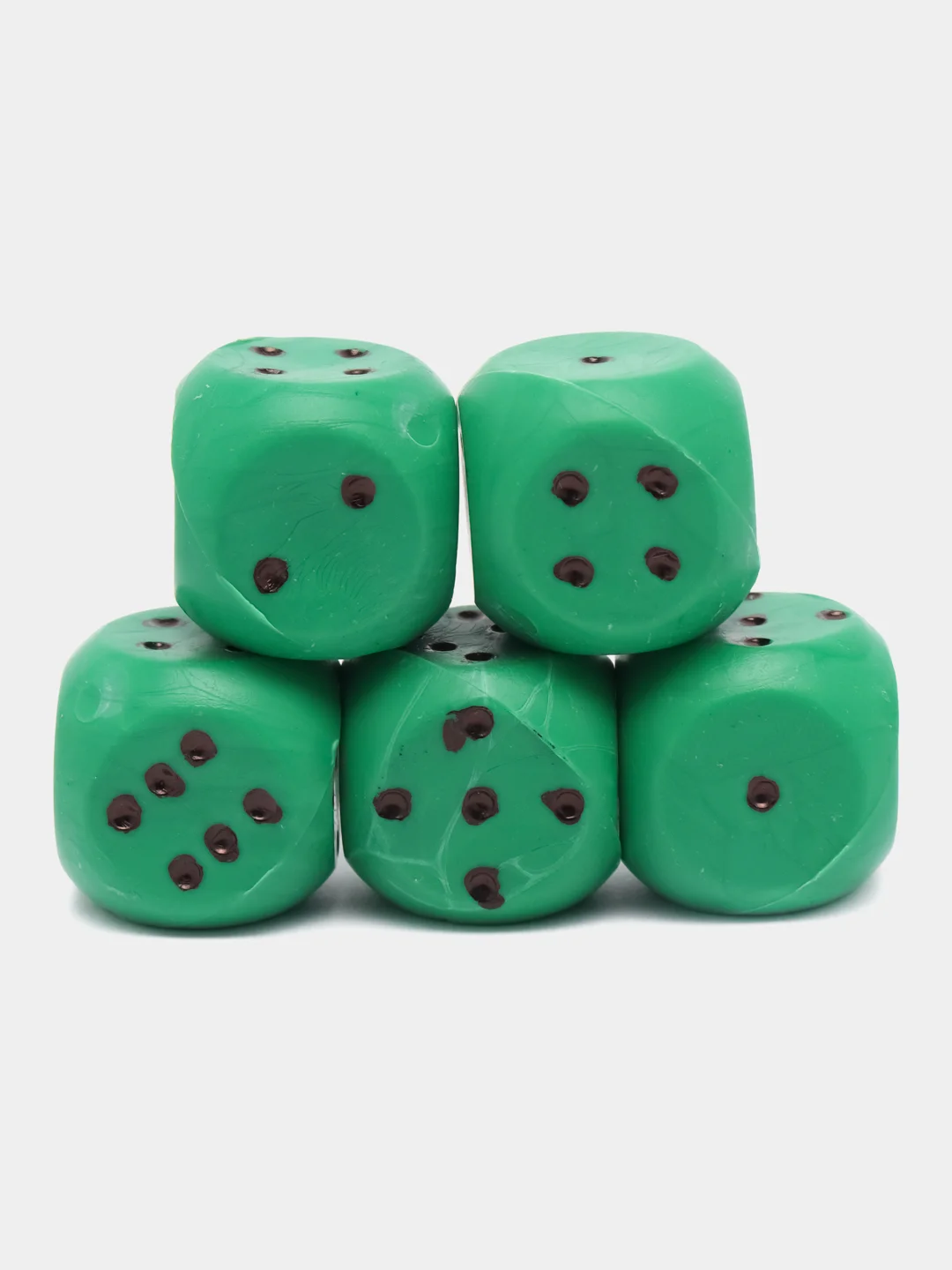 Белый кубики (кости) игральные "Для Покера" набор 5шт
