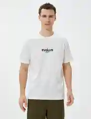 Белый футболка мужская Koton трикотажная