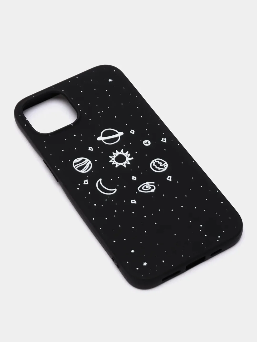 Индиго чехол для iPhone "Planets", айфон 6s, 7/8 Plus, X, XS Max, XR, 11 Pro Max, 12 Pro, 13