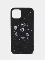 Индиго чехол для iPhone "Planets", айфон 6s, 7/8 Plus, X, XS Max, XR, 11 Pro Max, 12 Pro, 13