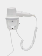 Фен для волос настенный KSITEX F-1800 W, 1800Вт, 2 скорости, белый