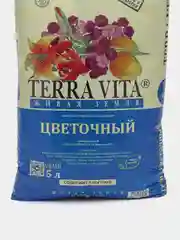 Почвогрунт для цветов "Живая Земля" 5л НПП "Фарт"