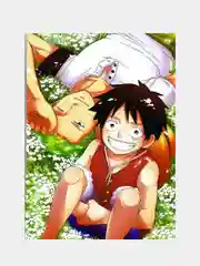 Алый плакат аниме Ван Пис, Ванпанчмен, One Piece, One Punch Man